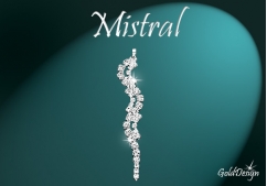 Mistral - přívěsek stříbřený